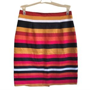Worthington Striped Mini Skirt 10 Petite